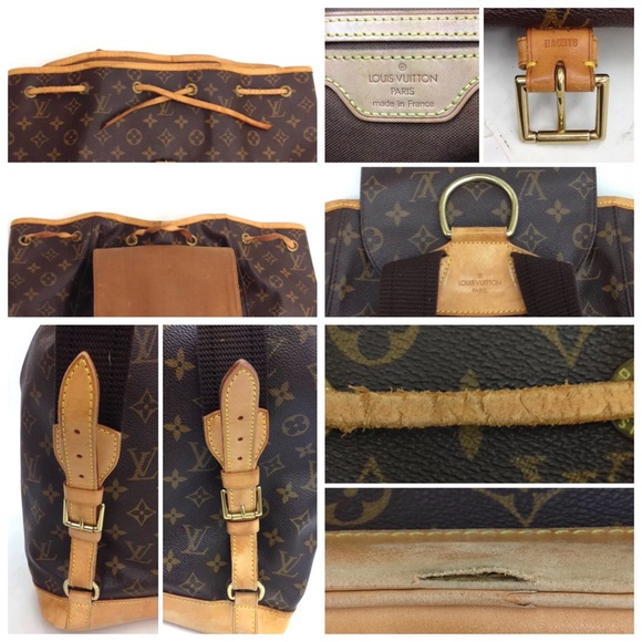 Auth Louis Vuitton Montsouris GM Backpack Bag - Picture 6 of 8